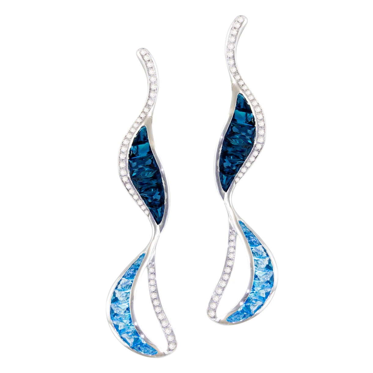 Carpi Earrings with Blue Topaz