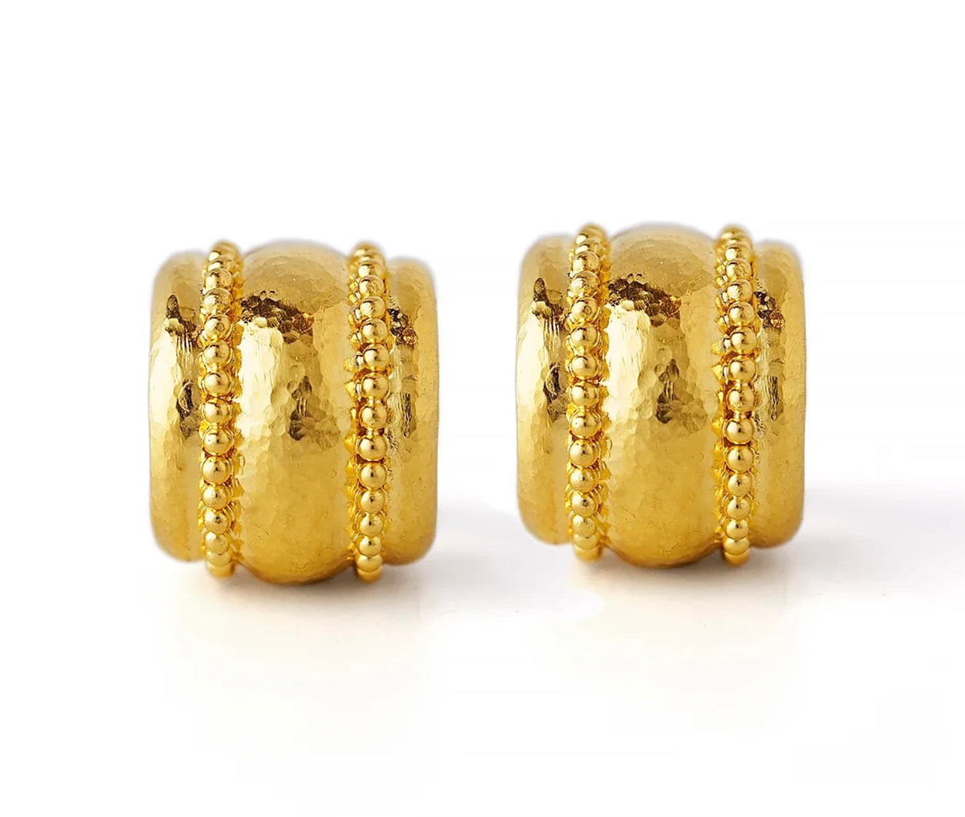 Granulated Amalfi Half Hoop Earrings