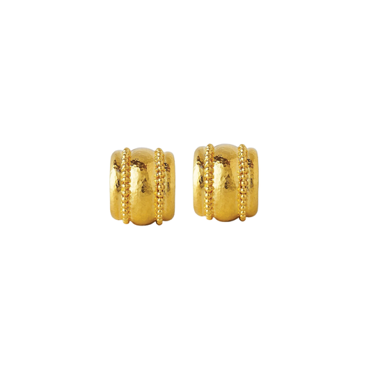 Granulated Amalfi Half Hoop Earrings