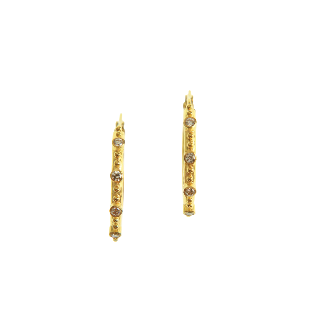 Giant Diamond Hoop Earrings