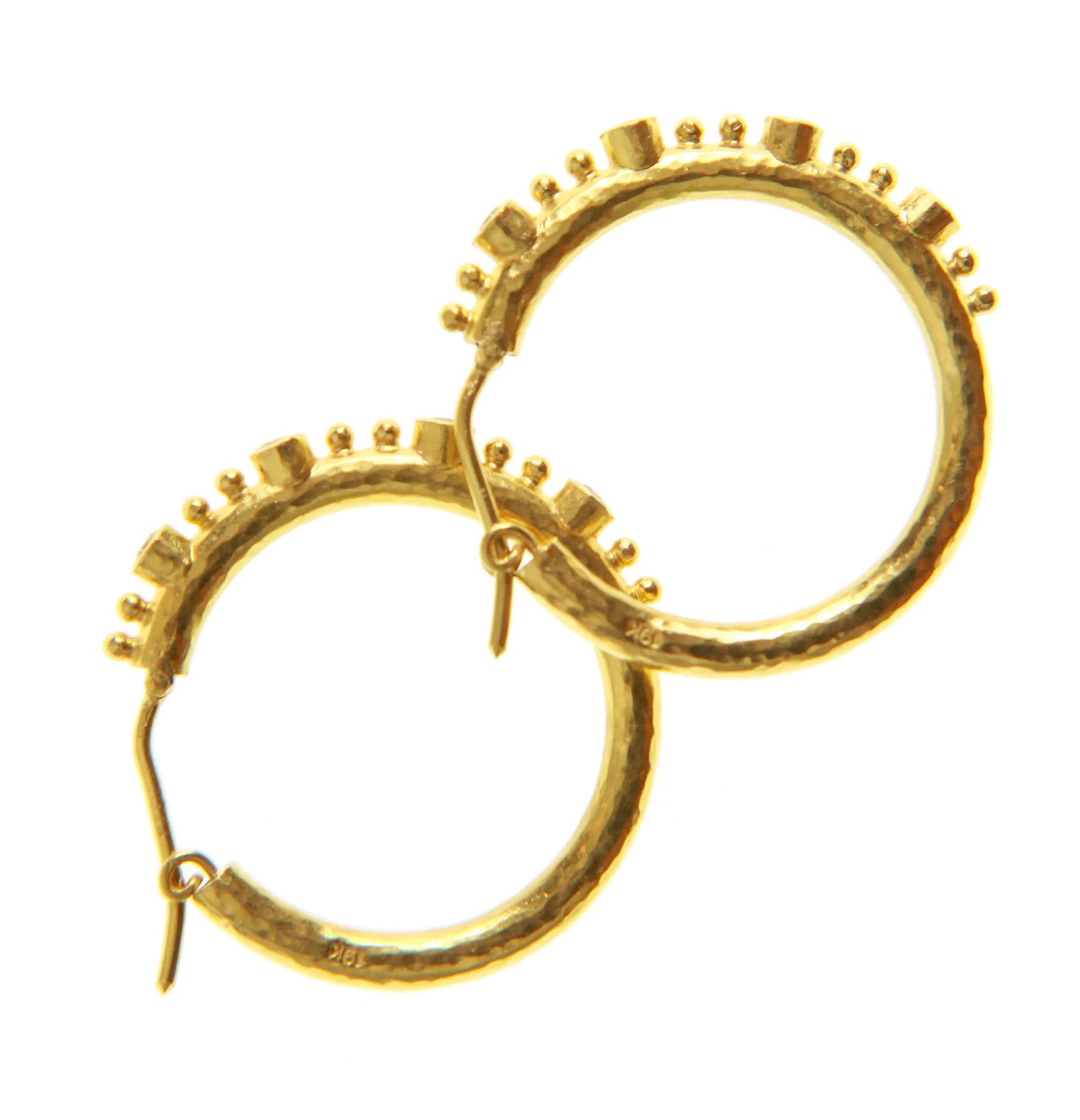 Giant Diamond Hoop Earrings