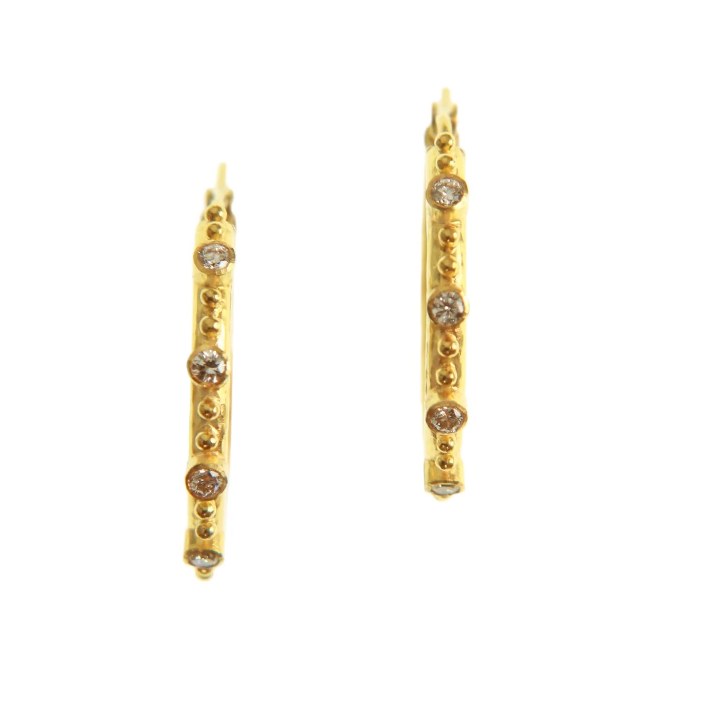 Giant Diamond Hoop Earrings