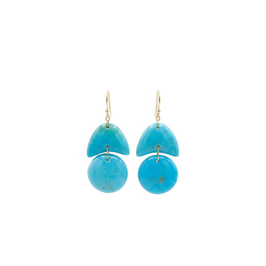 Turquoise Tiny Arp Earrings