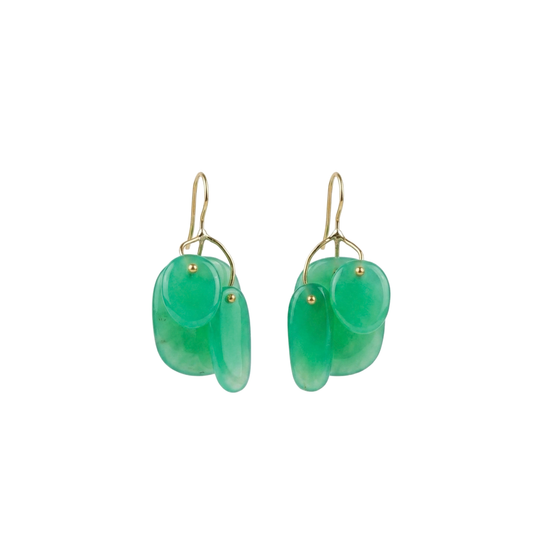 Chrysoprase Tiny Mobile Earrings
