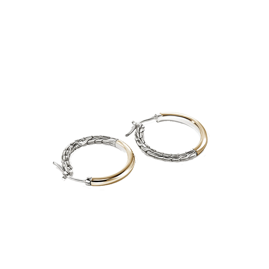 'Essential' Two Tone Hoop Earring