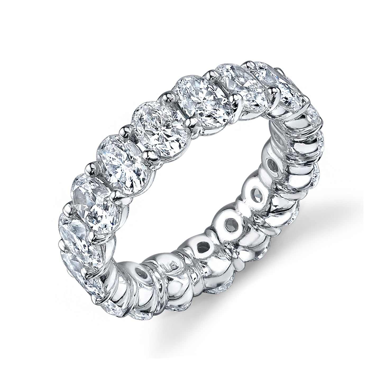 20-Stone Oval Cut Diamond Ring
