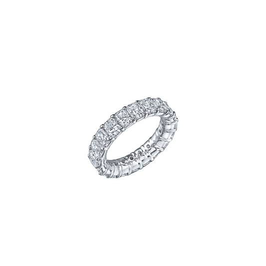 20-Stone Radiant Cut Diamond Eternity Ring