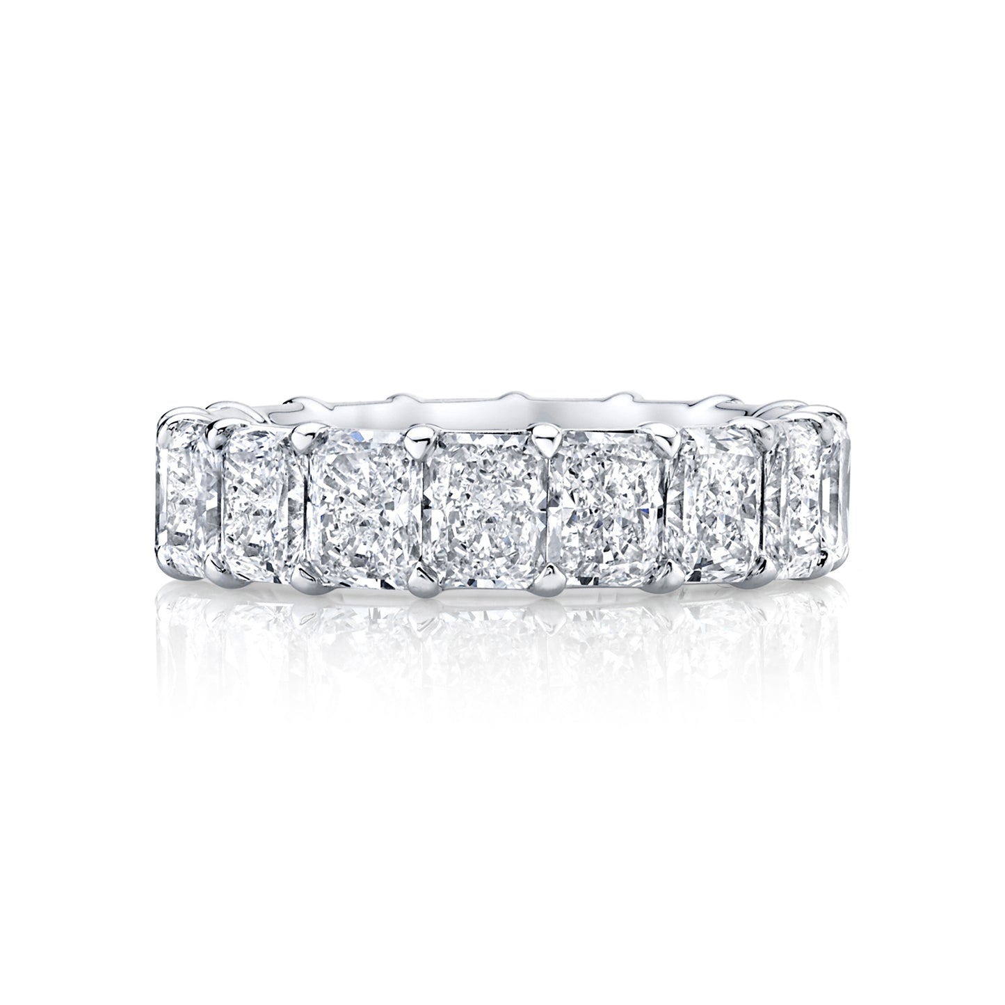 20-Stone Radiant Cut Diamond Eternity Ring