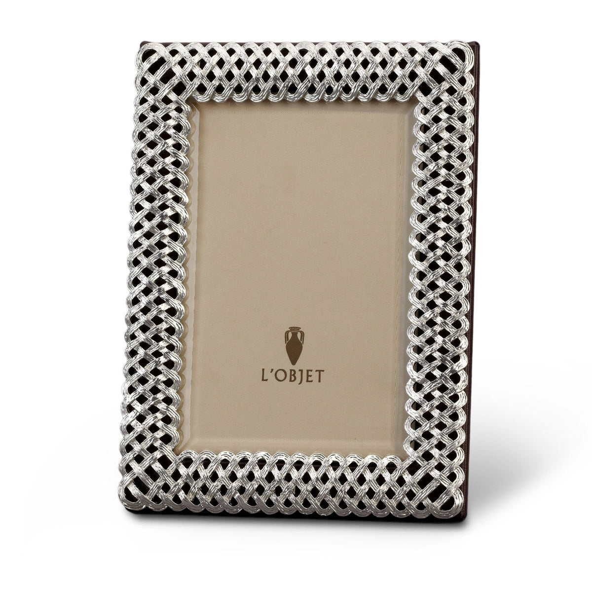 L'Objet 8 X 10 Platinum Braid Frame