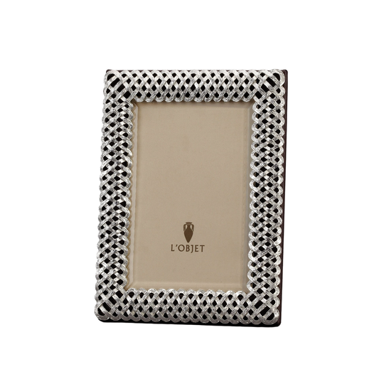 L'Objet 8 X 10 Platinum Braid Frame