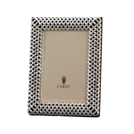 L'Objet 2 X 3 Platinum Braid Frame