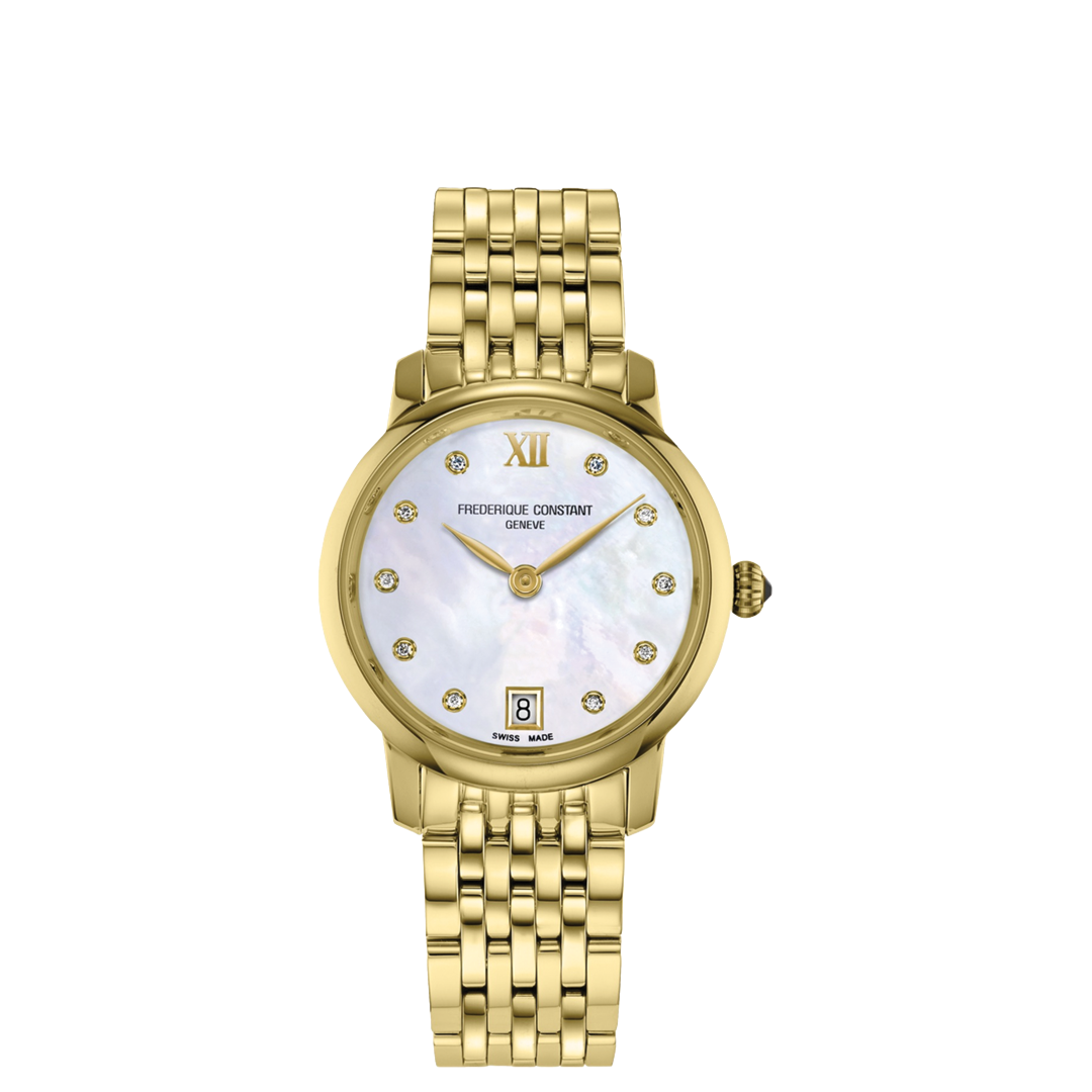 30mm Ladies Classics Slimline Watch with Diamonds