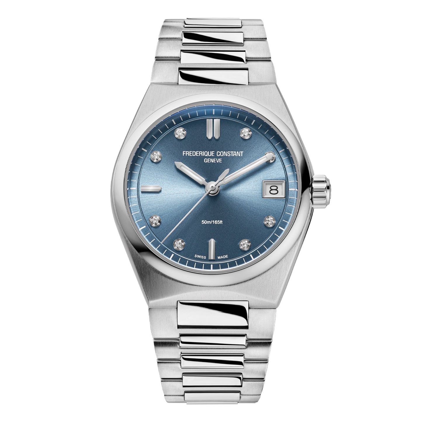 31mm Ladies Highlife Watch with Blue Dial and Diamond Markers