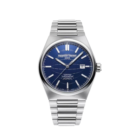 41mm Highlife Automatic Cosc with Navy Blue Globe Dial