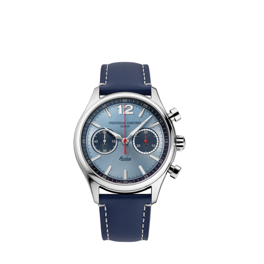 42mm Limited Edition Vintage Rally Healey Watch with Blue Dial