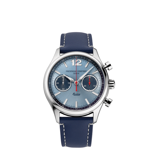 42mm Limited Edition Vintage Rally Healey Watch with Blue Dial