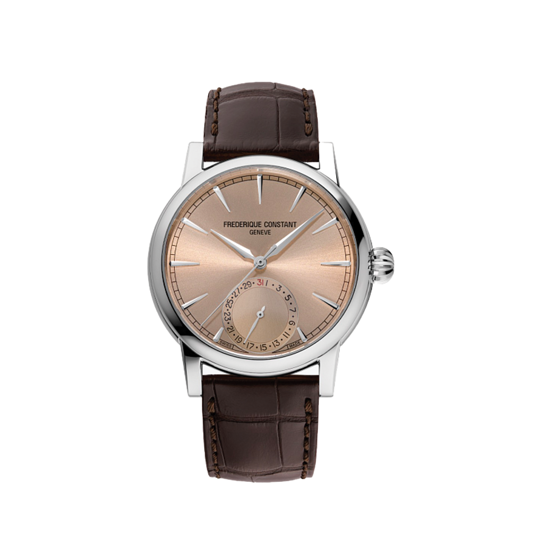 40mm 'Manufacture' Classic Date Watch with Salmon Color Dial