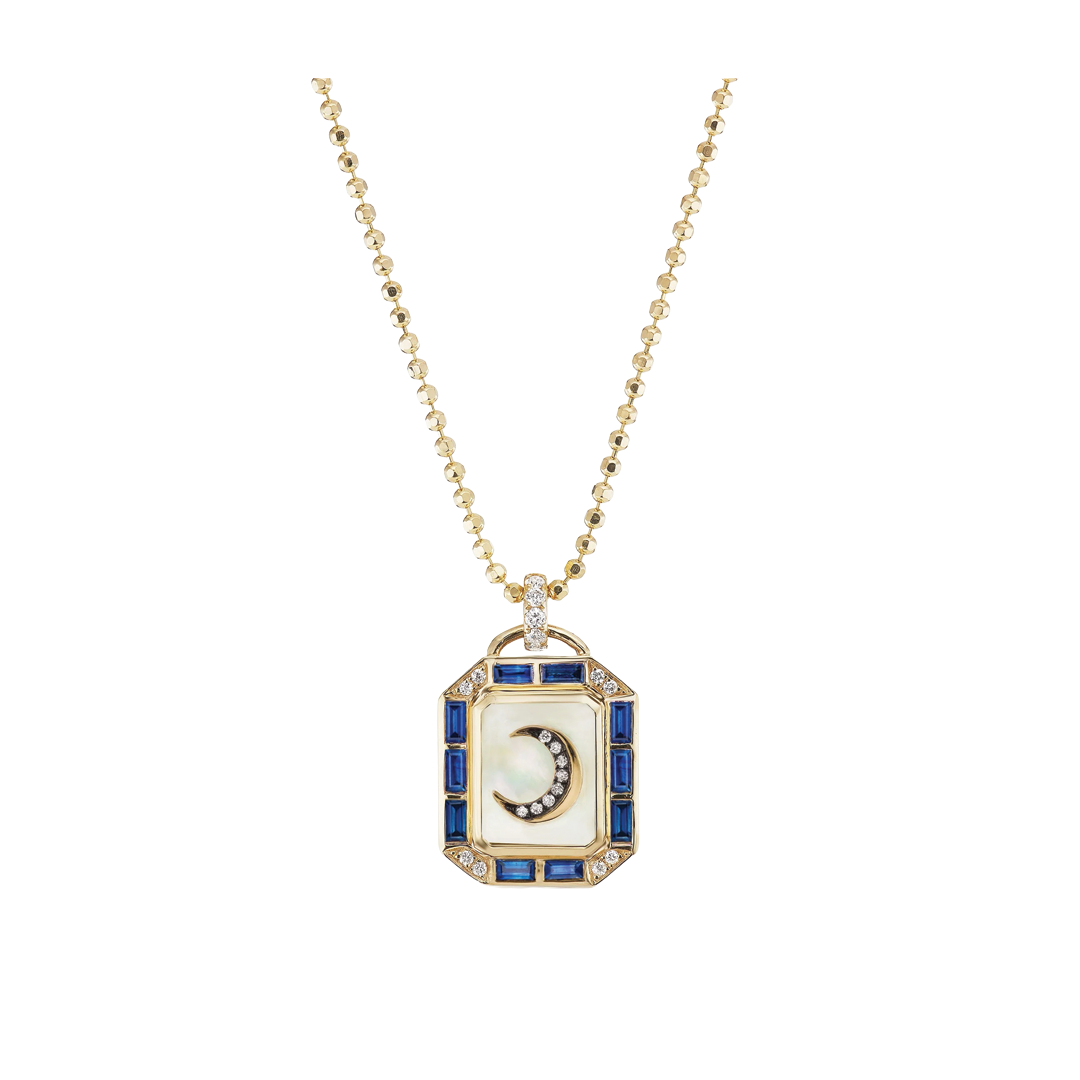 La Luna Mini Tarot Card Necklace