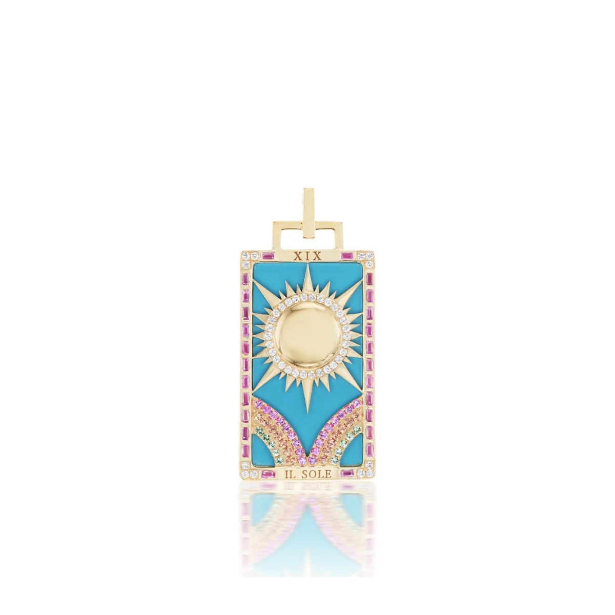 Il Sole Piccola Tarot Card Charm