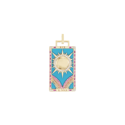 Il Sole Piccola Tarot Card Charm