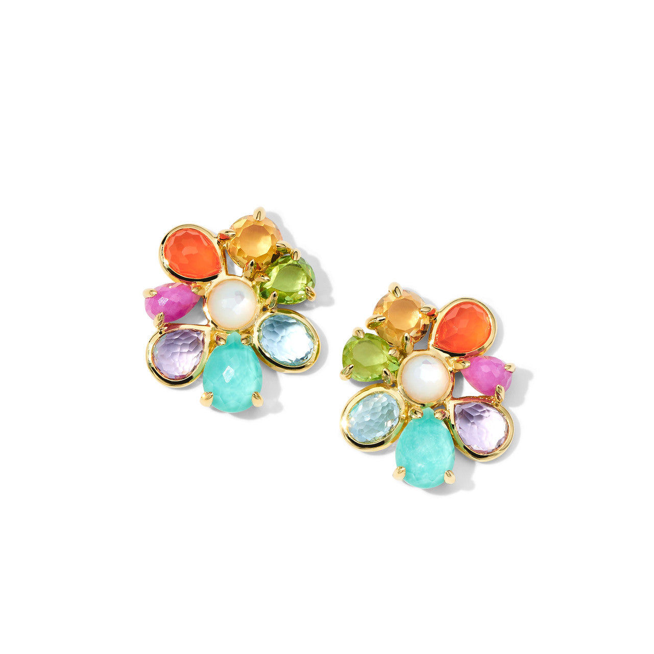 Rock Candy 8-Stone Cluster Earring