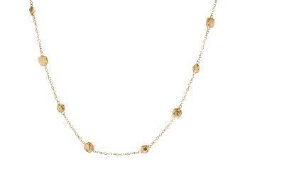 Station Necklace in 18K Gold