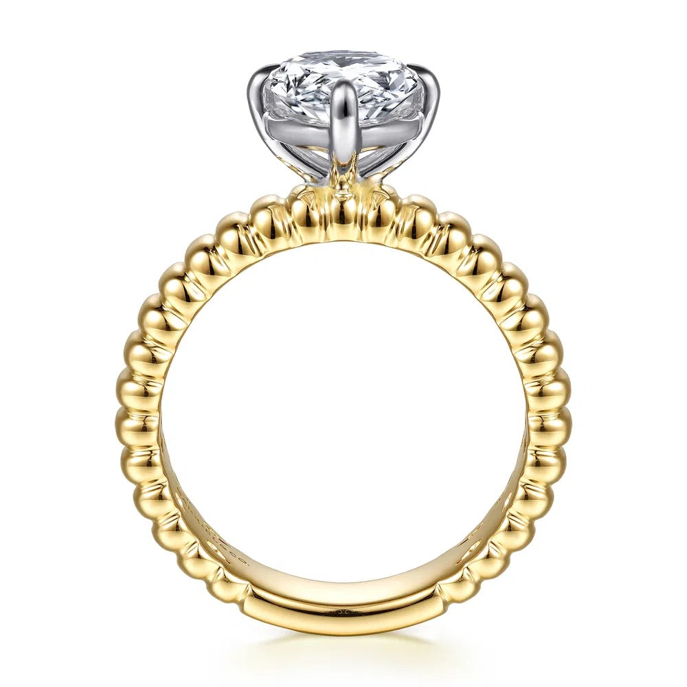 Empress Pear Solitaire Engagement Ring Setting