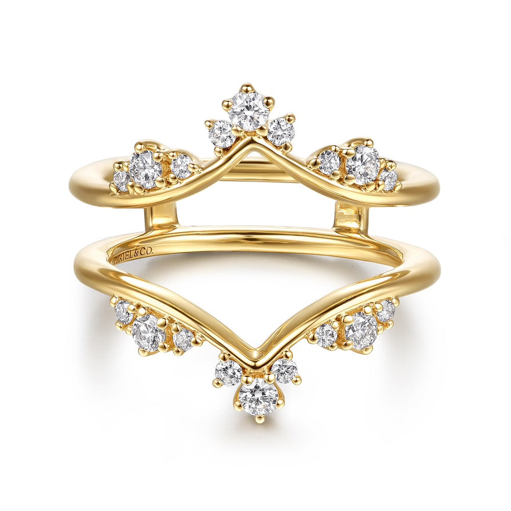 Janidi V-Shape Ring Enhancer with Diamonds