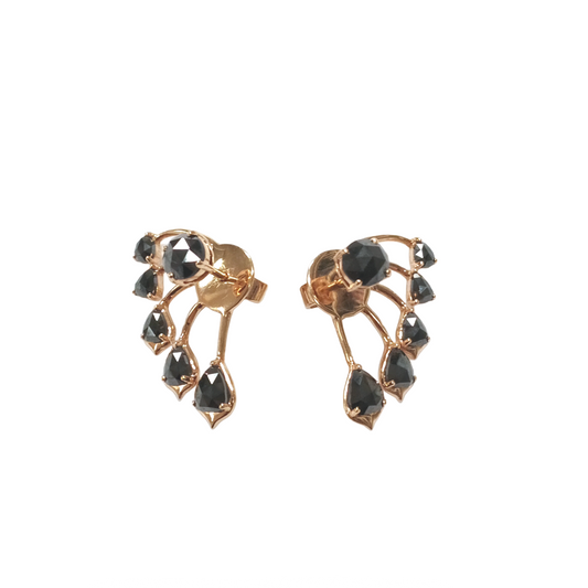 Black Diamond Stud Earrings and Jackets