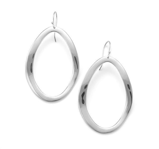 Wavy Earrings in Sterling Silver