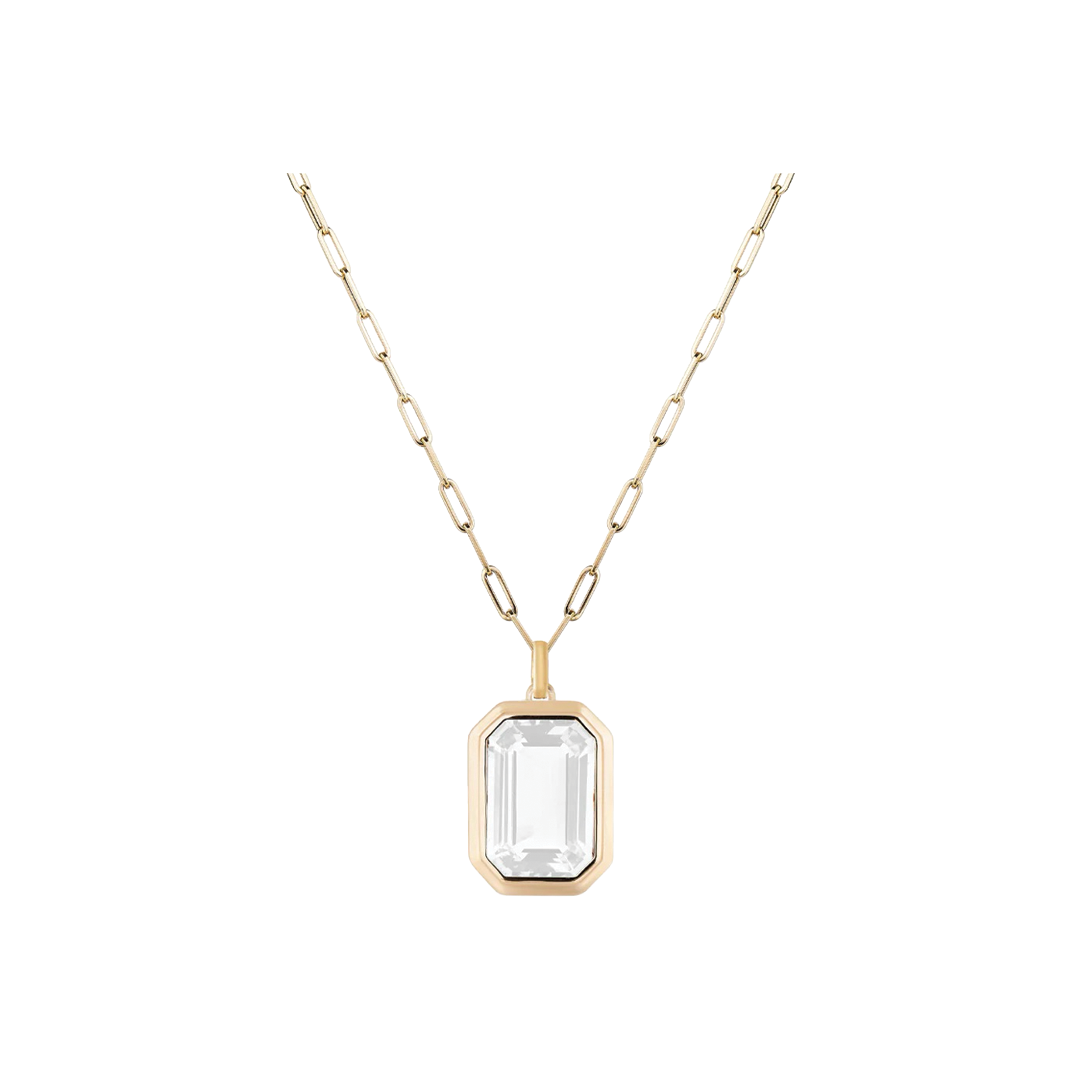 Manhattan Moon Quartz Necklace