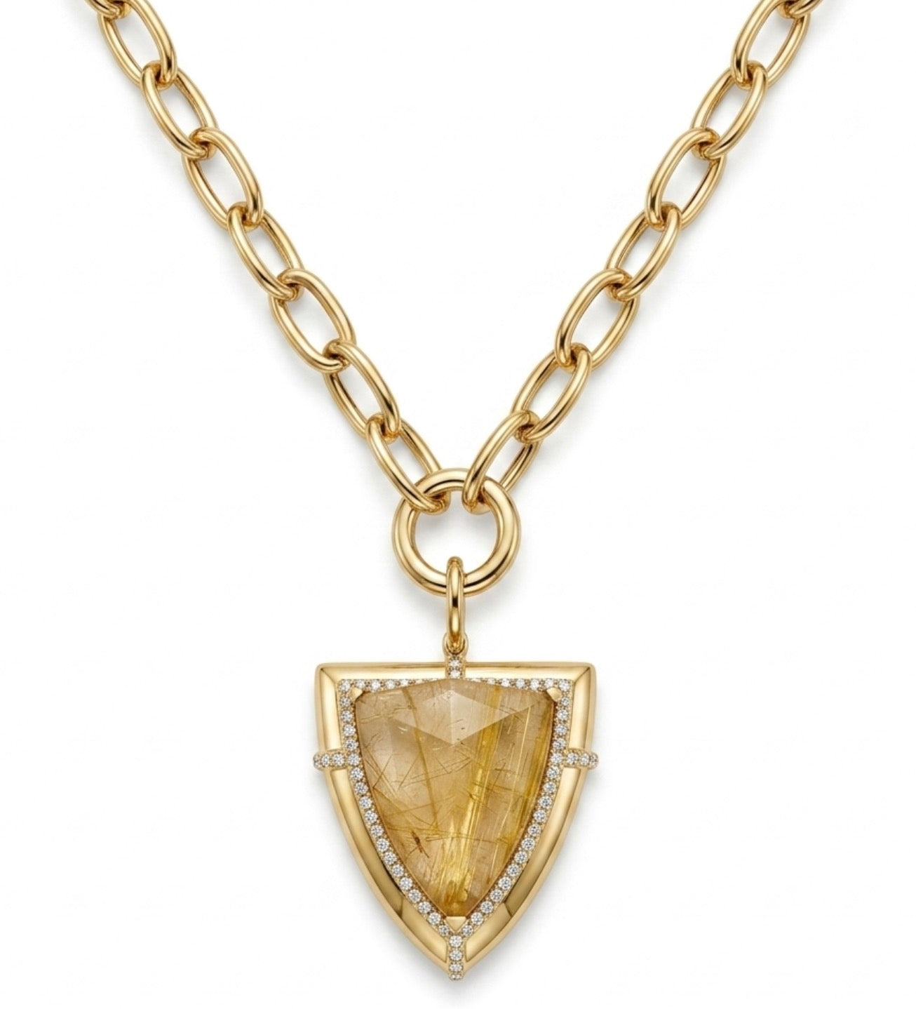 G-One Shield Pendant Necklace