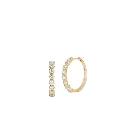 Catherine Eternity Diamond Hoop Earrings