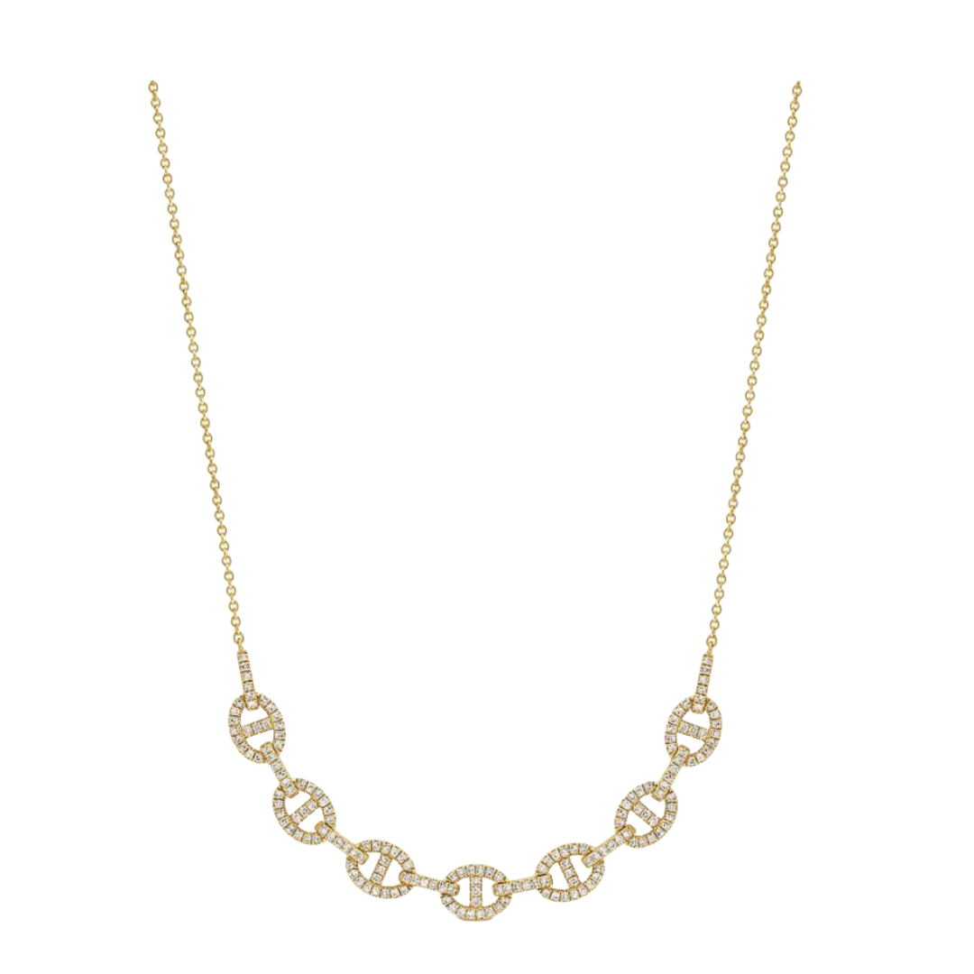 Diamond Mariner Link Necklace