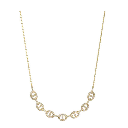 Diamond Mariner Link Necklace