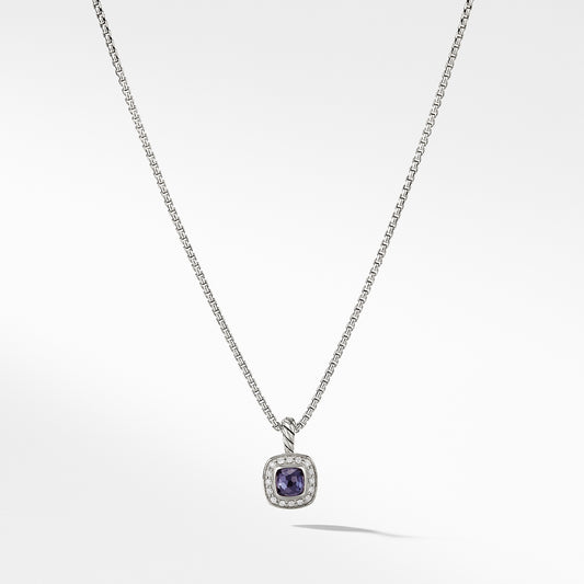 Albion® Kids Necklace with Black Orchid and Diamonds, 4mm
