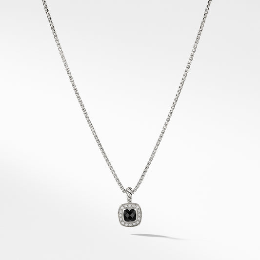 Albion® Kids Necklace with Black Onyx and Diamonds, 4mm