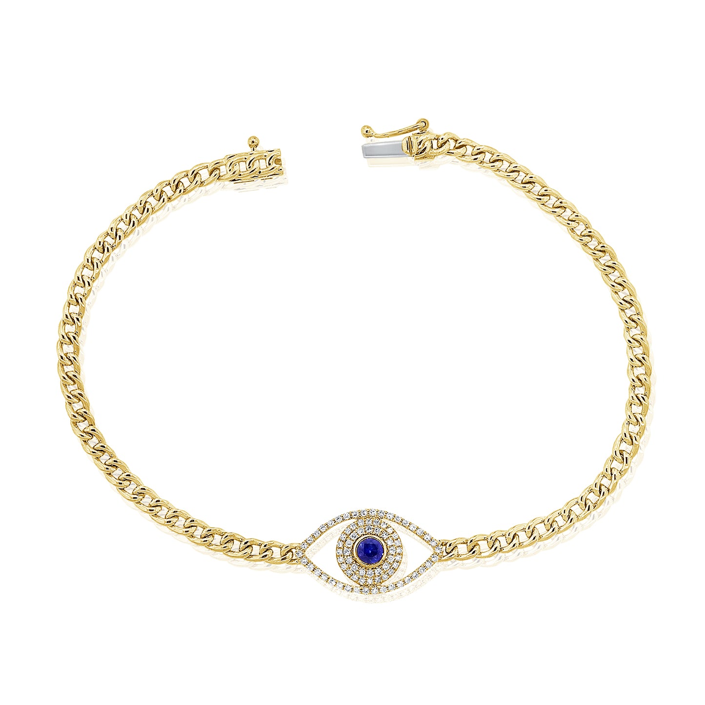 Evil Eye Curb Link Bracelet