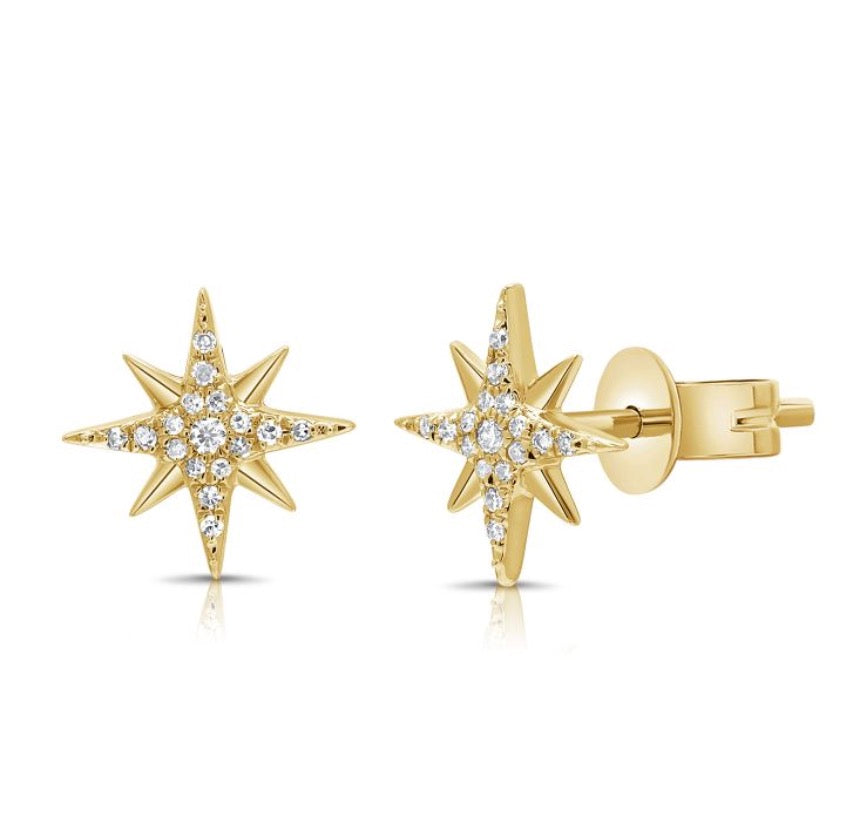 Diamond Starburst Earrings