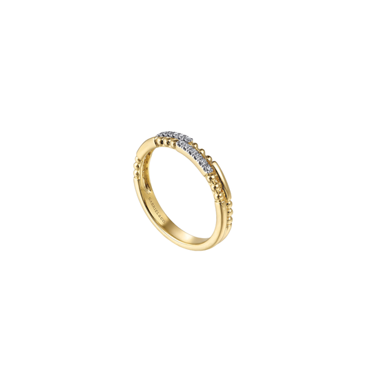 2-Row Diamond Stackable Ring