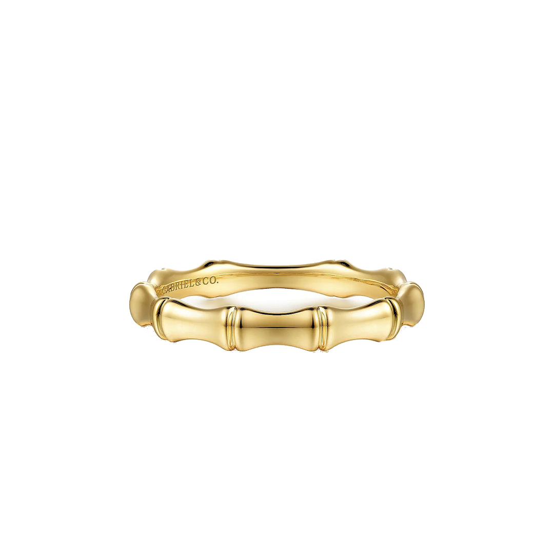 Bamboo Shape Stackable Ring