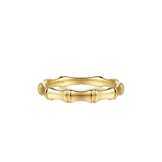 Bamboo Shape Stackable Ring