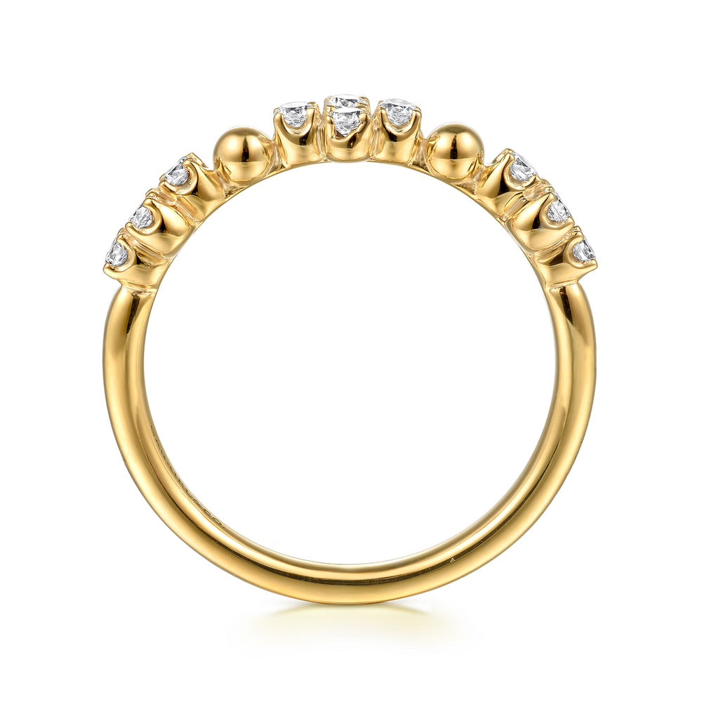 Bujukan Diamond Clover Stackable Ring