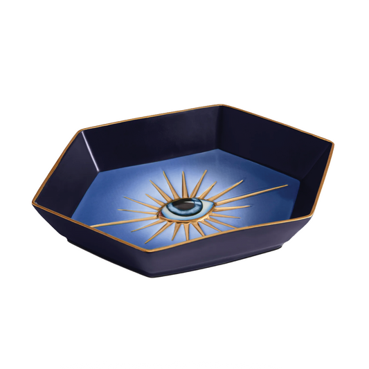L'Objet Lito Blue Hexagon Tray