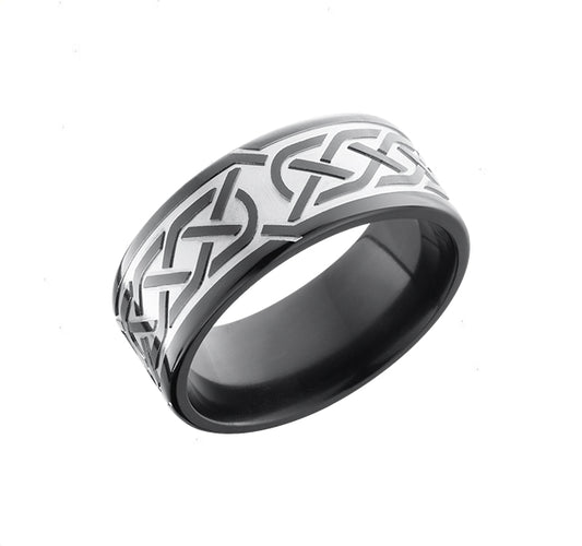 Celtic Zirconium Band