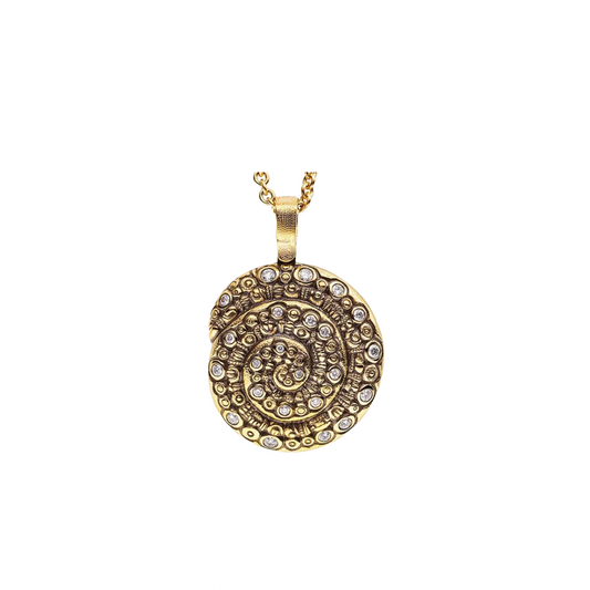 Nautilus Pendant with Diamonds