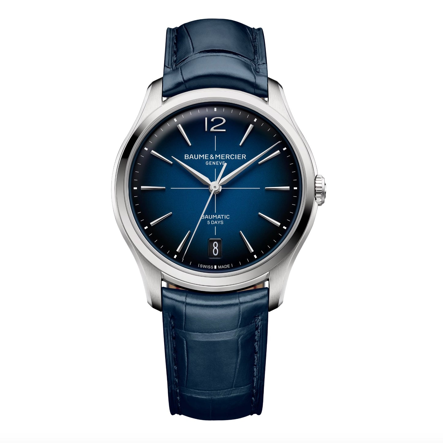 39mm Clifton Baumatic Watch with Blue Dial