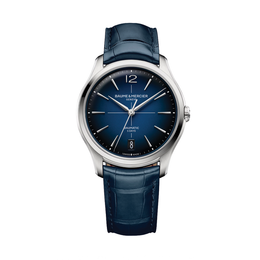 39mm Clifton Baumatic Watch with Blue Dial