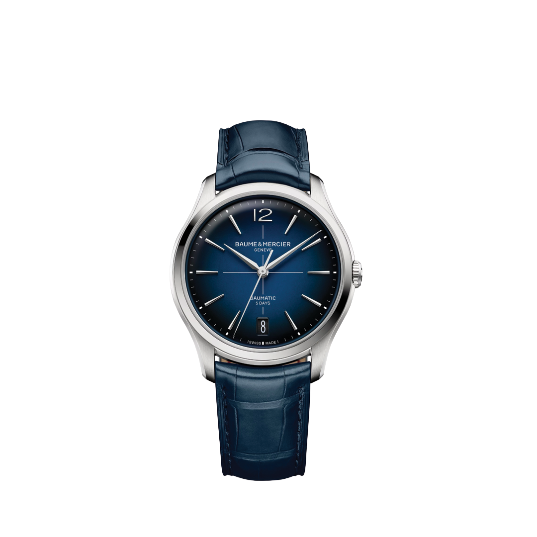 39mm Clifton Baumatic Watch with Blue Dial