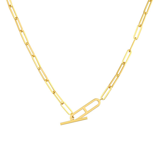 Paperclip Toggle Necklace